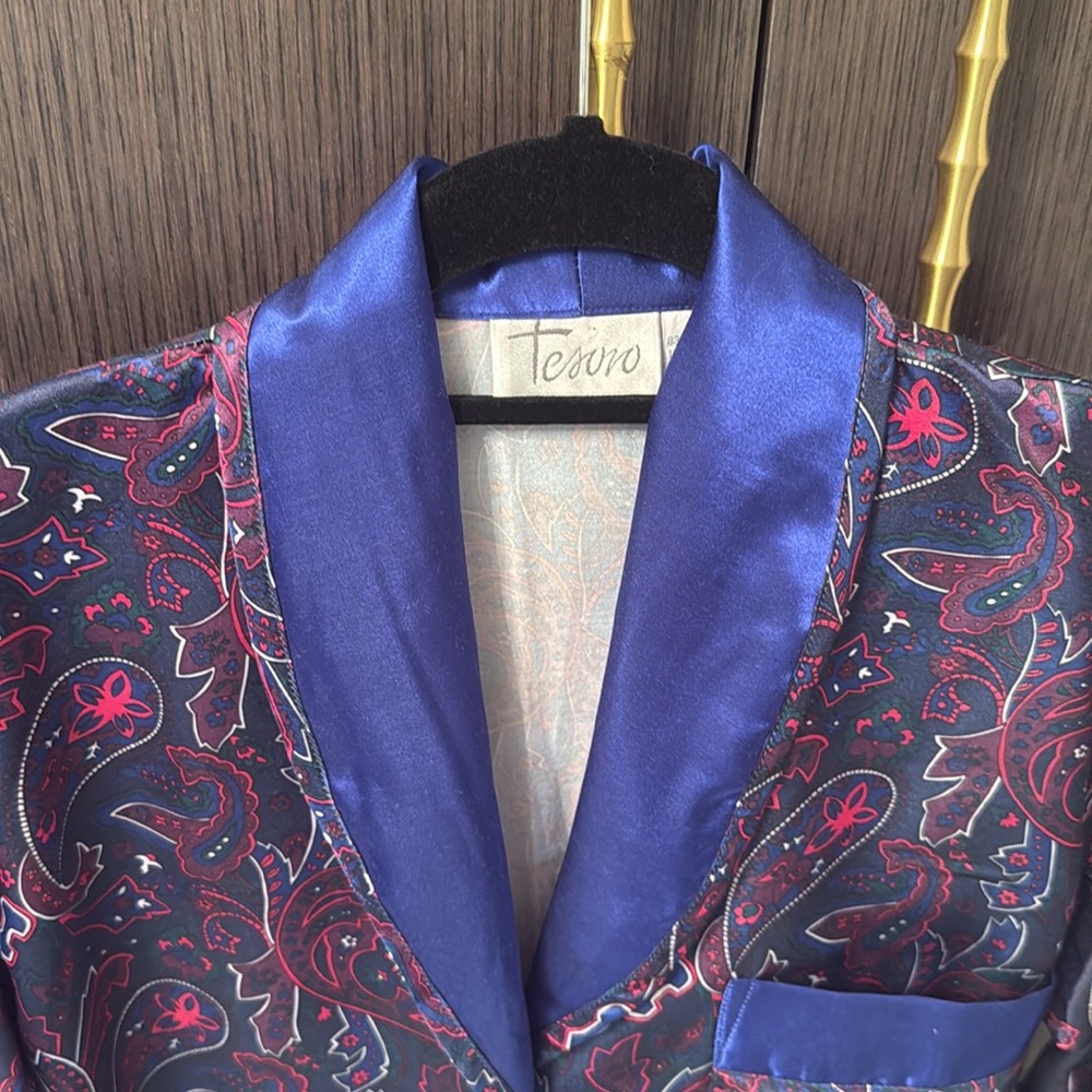 TESORO Paisley Print Robe 💙 - Picture 4 of 10